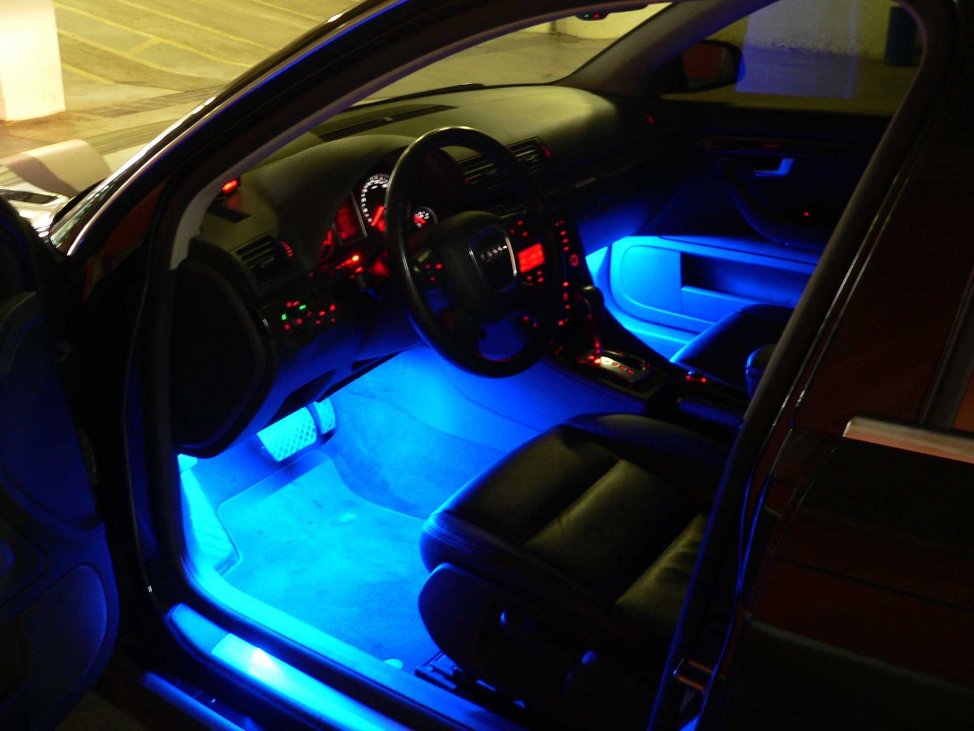 Самостоятельная установка вежливой подсветки в автосалоне