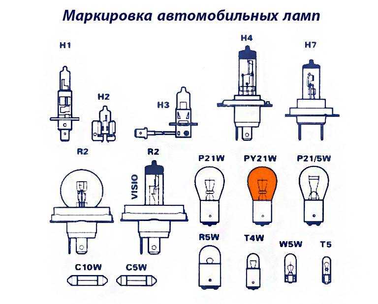 Цоколи и типы автомобильных ламп: как отличить по маркировке?