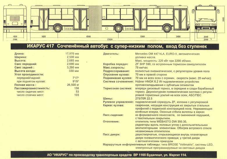 Автобус «икарус»: фото, технические характеристики, история создания