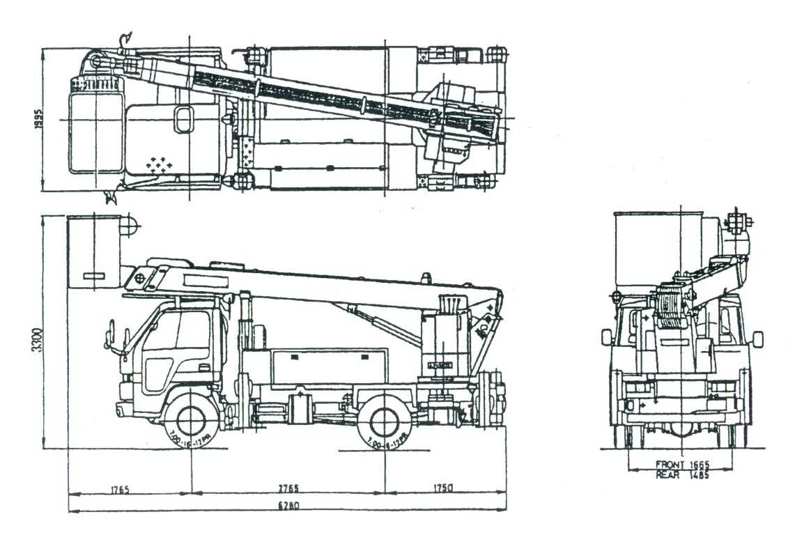 Чертеж автовышки dwg