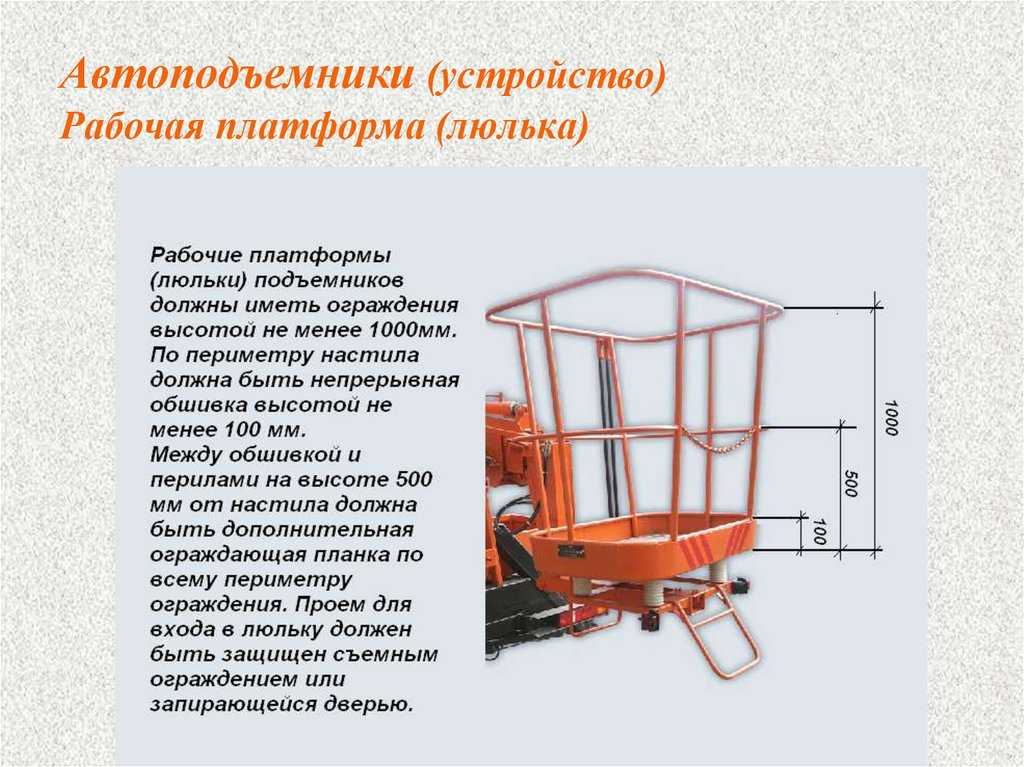 Виды автовышек - технические характеристики и устройство стрелы автогидроподъёмников