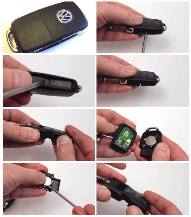 Как поменять батарейку в ключе фольксваген пассат, туарег и др.