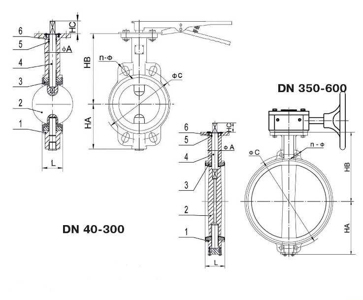 Чертеж затвор дисковый dwg