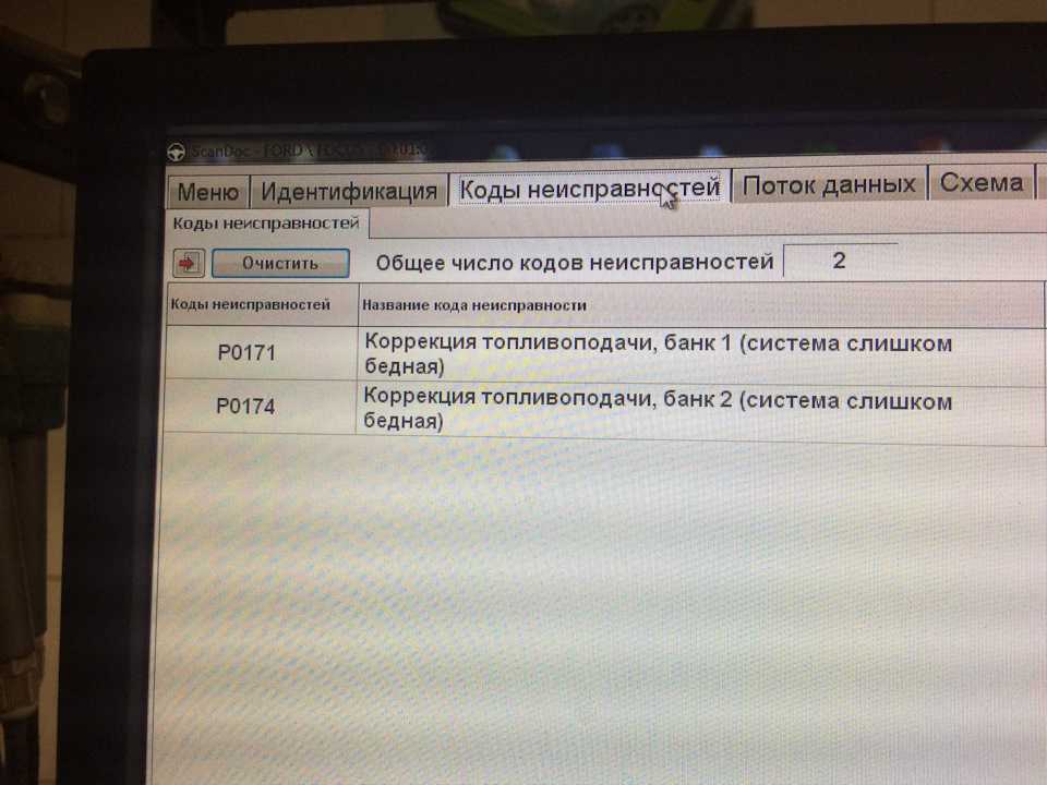 Ошибка p0171 p0174 обеденная топливная смесь (причины как устранить)