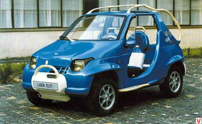 В 1994 году АвтоВАЗ разработал модель ВАЗ-1152 Эльф Это был компактный двухместный транспорт, который впоследствии получил электрическую версию